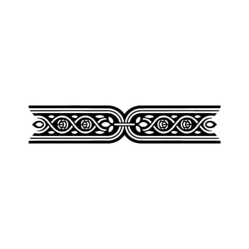 Intricate Celtic Border, Vintage Element - Flourish vector