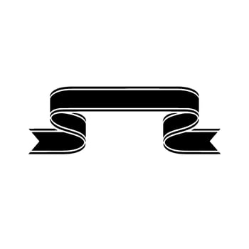 Elegant Ribbon Banner, Minimalist, Illustration vector