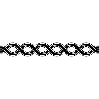 Elegant Celtic Knot Border, Minimalist, Loop vector