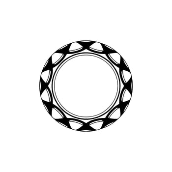 Geometric Circle, Minimalist, Negative Space vector