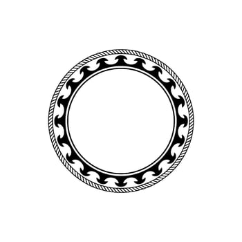 Intricate Circular Emblem, Vintage Border vector