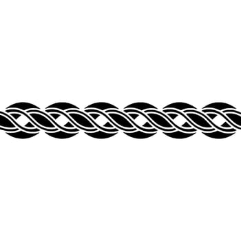 Intricate Celtic Knot Border, Minimalist, Decorative vector