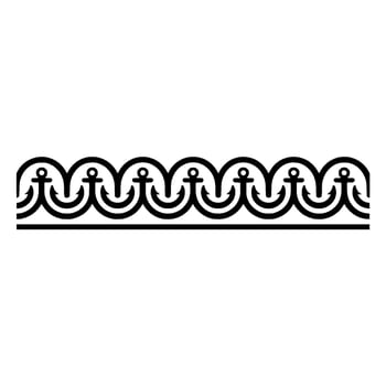 Stylized Nautical Border Vintage Maritime vector