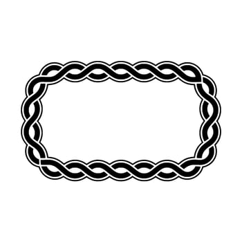 Intricate Celtic Knot Border, Elegant, Frame vector