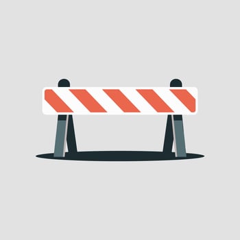 Barrier with Striped Pattern vector