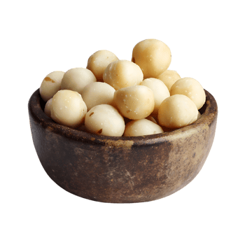Macadamia nuts in a rustic bowl a healthy snack or ingredient png