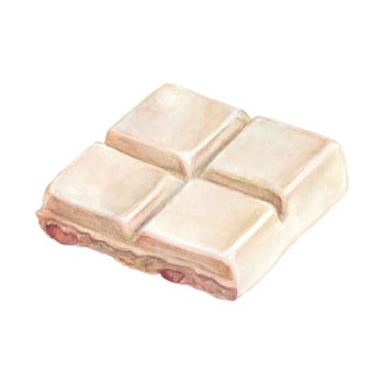 White chocolate bar with creamy texture vector