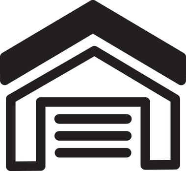 Garage Entrance Drawing vector