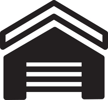 Vehicle Storage Garage Icon vector