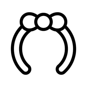 Illustration of Headband Line Icon vector