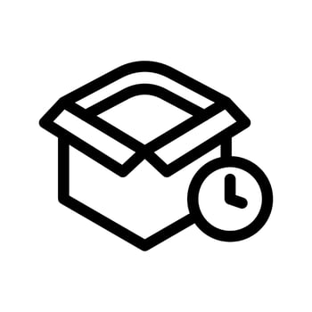 Illustration of Delivery Time Line Icon vector