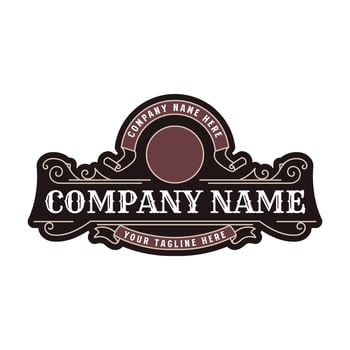 Circular Vintage Retro Golden Royal Frame Border Badge Emblem Labels Logo vector