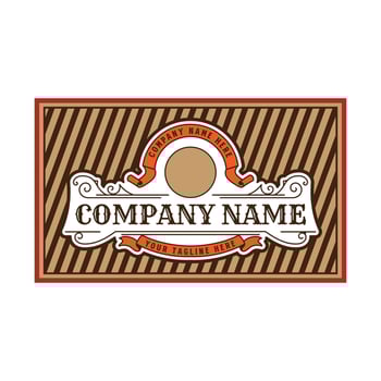 Square Vintage Border Frame Vintage Royal Crown Badge Emblem Stamp Label Logo Design vector