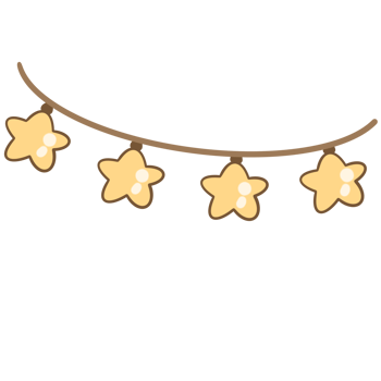 Garland star clip art decorates the room png