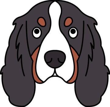 illustration of a Cavalier King Charles Spaniel dog vector
