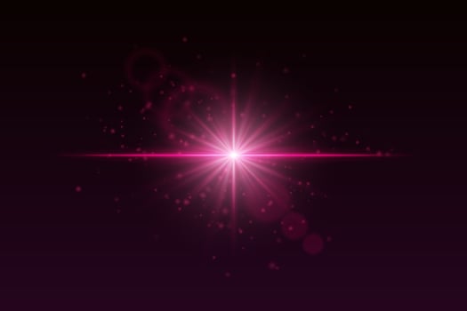 A pink starburst on a dark background vector