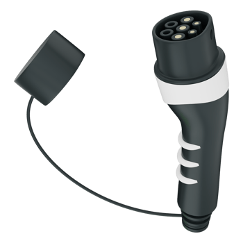 Ev Charging Plug Connector Electric Vehicle Power Clean Energy Technology 3d png