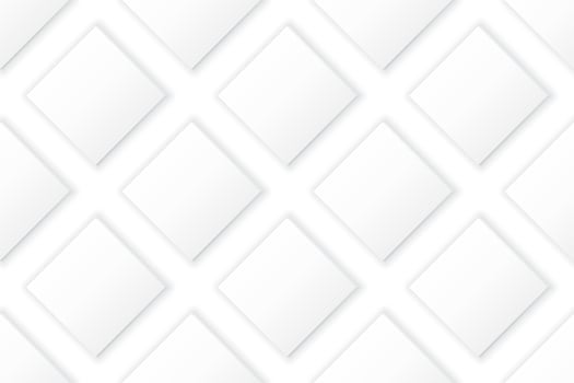 3D white square plate seamless pattern horizontal background graphic illustration. vector