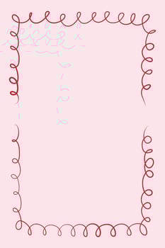 Coquette style illustration of frame on soft pink background. Feminine, elegant design perfect for invitations, social media graphics, and Valentine Day themes. Trendy pastel pink background. vector