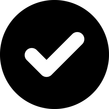 Checkmark circle black icon png