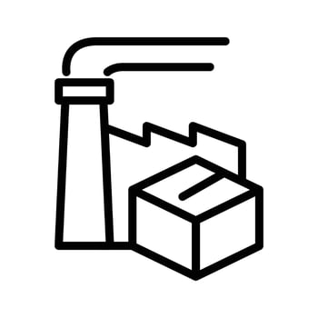 manufacture outline icon design good for web or mobile app vector