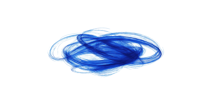 Abstract blue swirl pattern with dynamic lines isolated on transparent background png