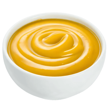 Yellow mustard in a bowl isolated on transparent background png