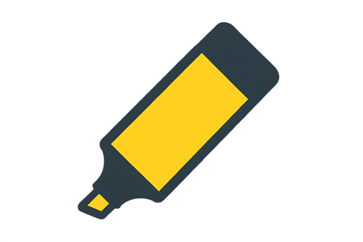 A yellow and black pen icon png