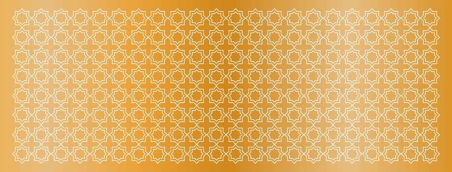 Gold and silver pattern islamic vector