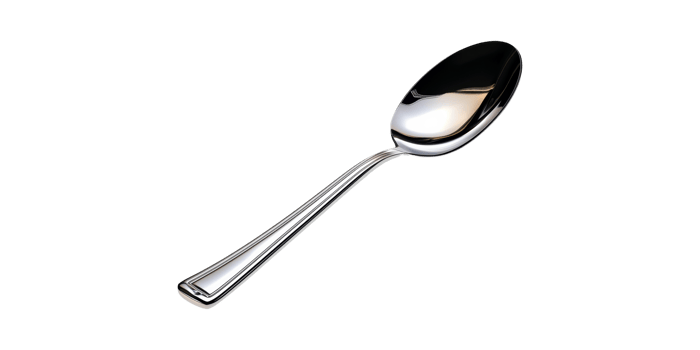 Stainless Steel Spoon. Essential Kitchen Utensil For Dining And Cooking Isolated On Transparent Background png