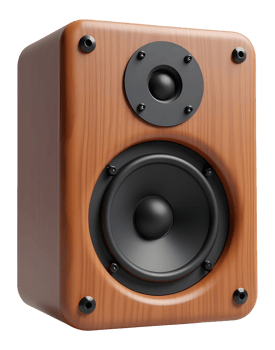 Speaker delivers rich audio sound for delightful and immersive listening png