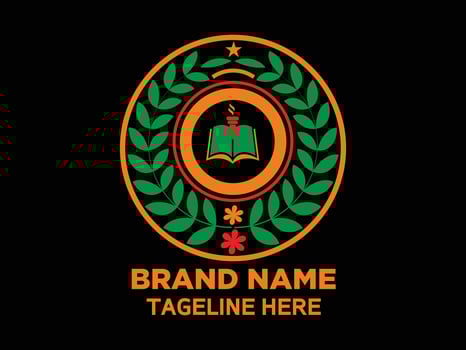 Educational Emblem Logo vector