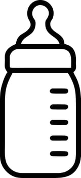 Baby bottle feeding nipple infant milk newborn child toddler drink care container equipment accessory design vector