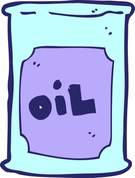 Oil jar cartoon illustration illustration vector