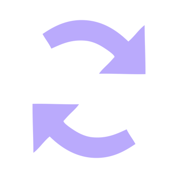 A purple arrow pointing to the left and right png