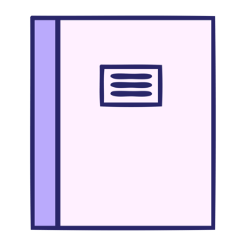 cute cartoon of a journal book in bright neon color png