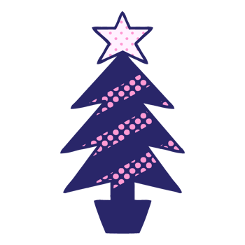 A christmas tree with a star on it png