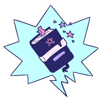 A book with stars and a star on it png