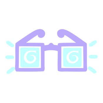 Glasses icon with two glasses on top of each other png