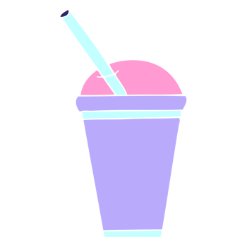 purple ice cream drink icon on transparent background png