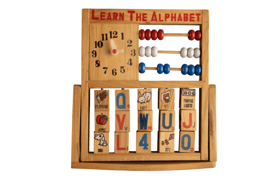 Children's wooden learn the alphabet toy. Children's math toy. transparent png