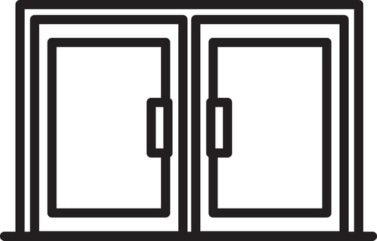 closest simple door icon vector