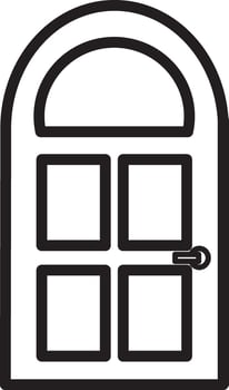 glasses door simple icon vector
