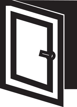 entery door icon vector