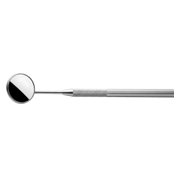 A dental mirror, a vital tool for oral examinations, is isolated against a transparent background, reflecting the importance of dental hygiene png