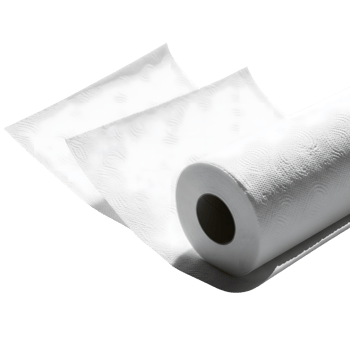 A roll of white paper towel isolated on transparent background png