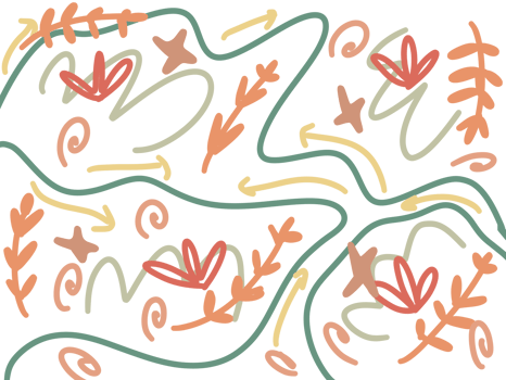 Handdrawn Pastel Floral Seamless Pattern png