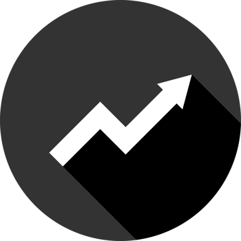 Black circle up arrow zigzag png