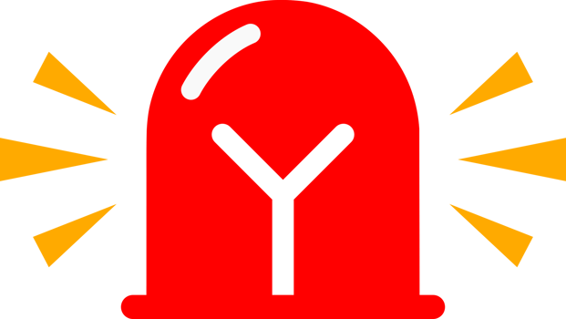 Red icon emergency fighing light siren doodle png