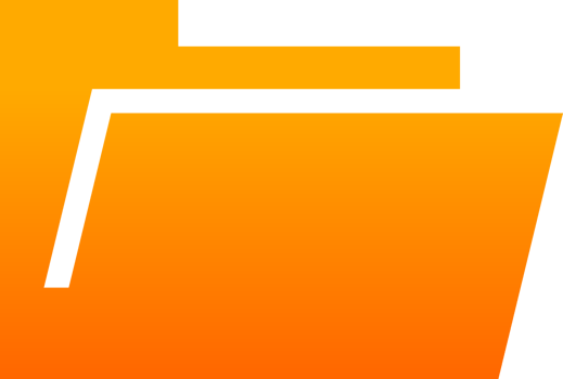 Orange folder document file png